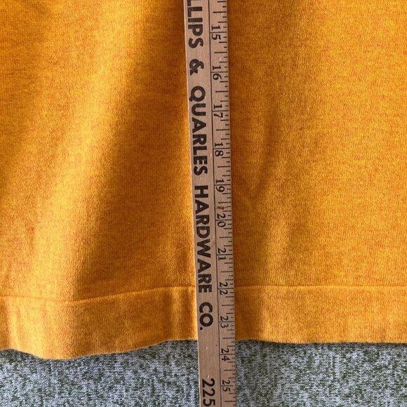 J Crew Sweater Teddie Womans Medium Wool Blend Yellow Long Sleeve Clasual - Picture 4 of 7